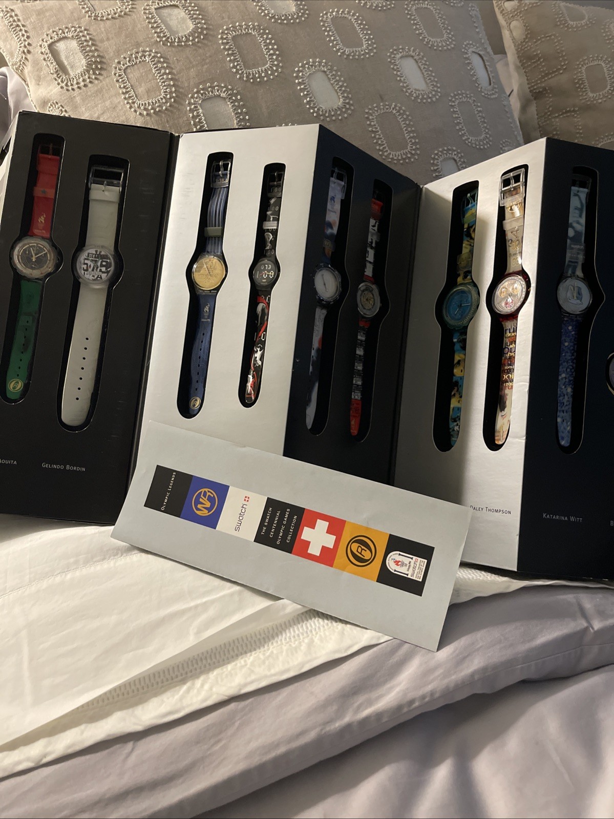 Olympic Legends Swatch Watch Box Set 10 WATCHES
