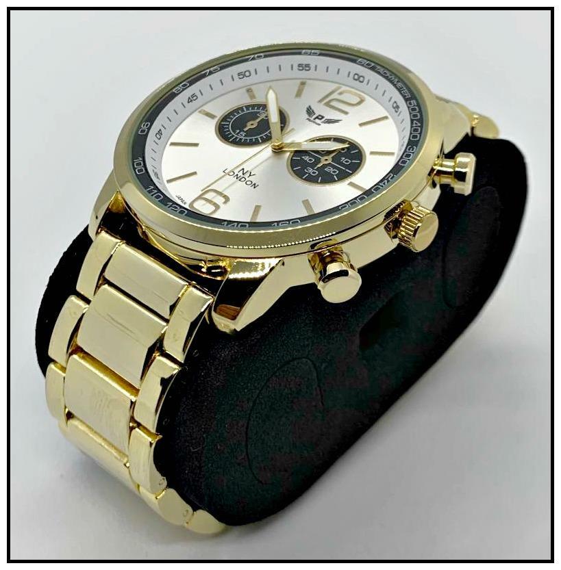 Men’s CLASSY ELEGANT DIVER Round Gold LUXURY Designer Fashion WRIST WATCH 48mm