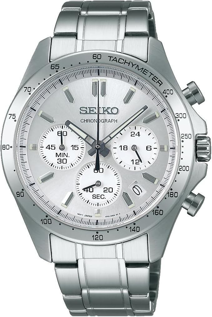 Seiko Selection Quartz Chronograph (Three Horizontal Lines) SBTR009 Men’s Silver