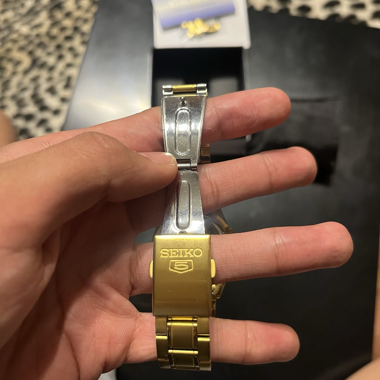 Seiko 5 Automatic Black Dial Watch SNKL50K1