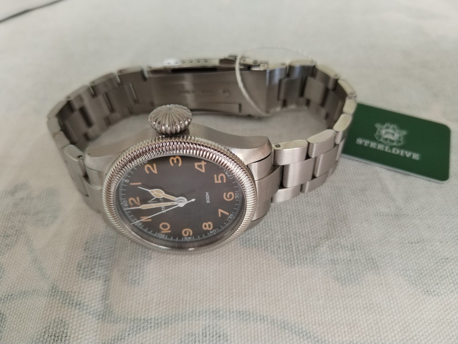 Steeldive – Steelflier Quartz Pilot Watch With Sapphire Crystal.