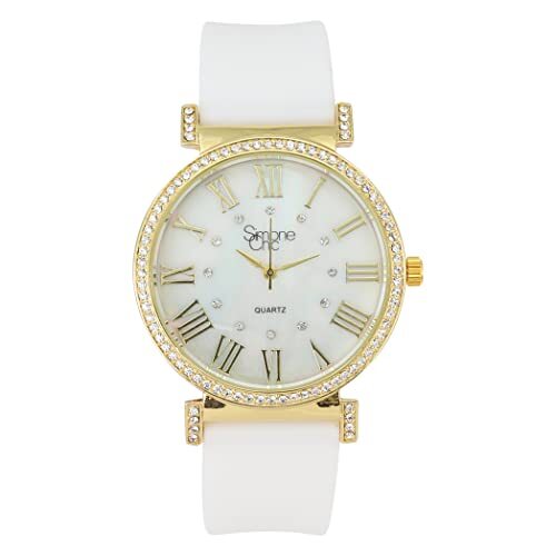 Big Face Ladies Rubber Colorful Watch Touch of Female Celebrity Glamour- ST10800