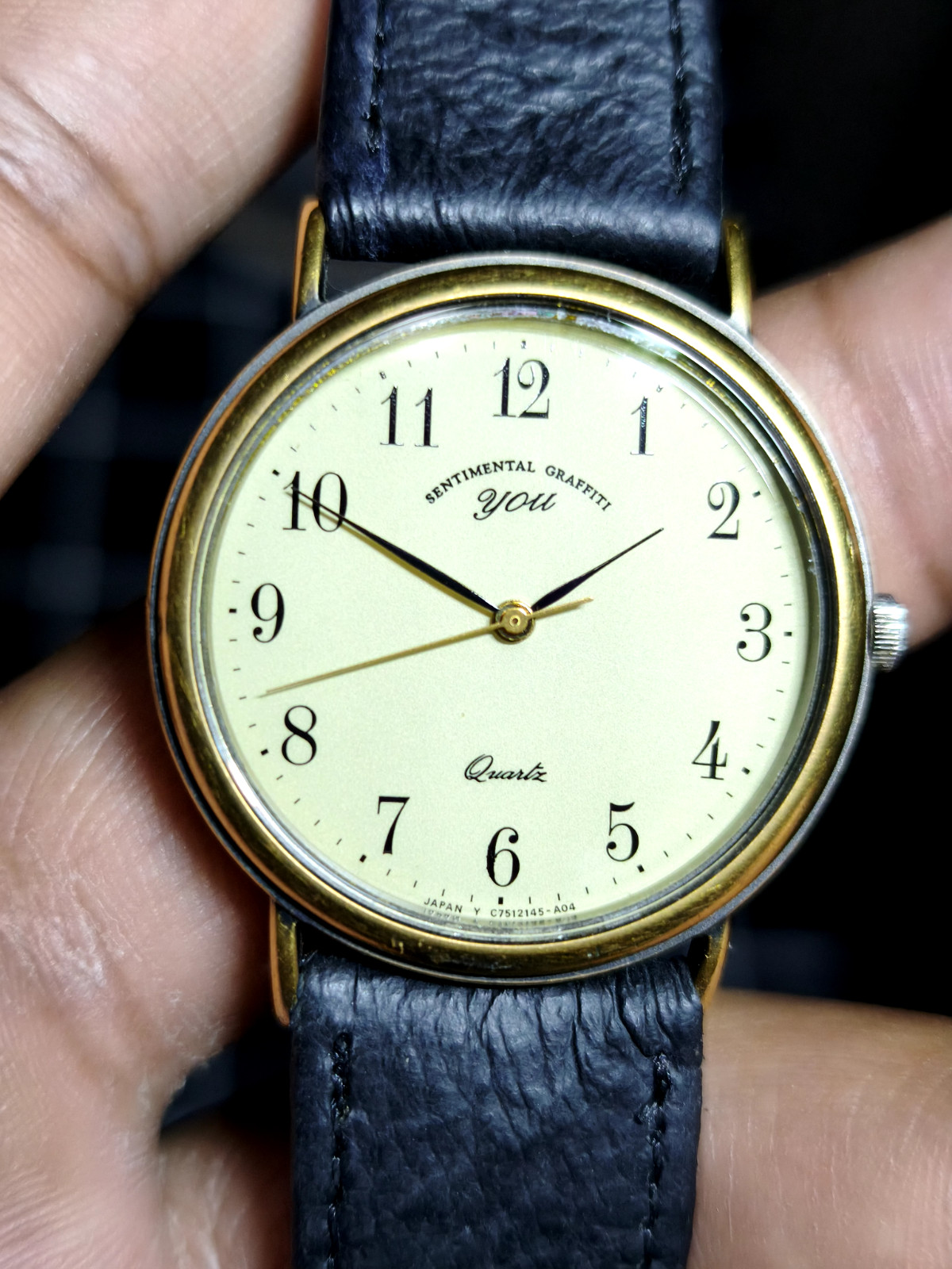 Orient YOU Sentimental Graffiti Anime Collab Vintage Gold Bezel Quartz Watch