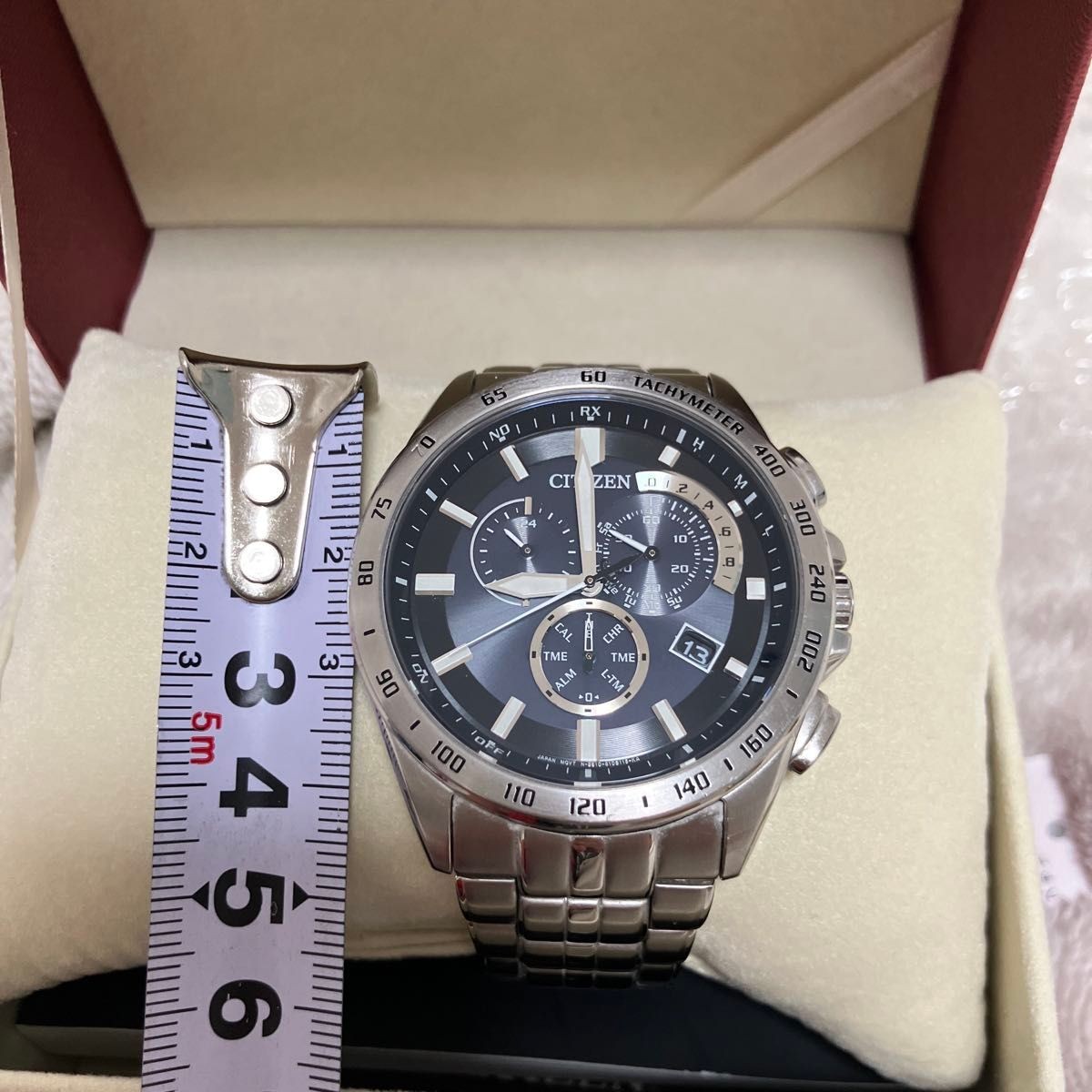 Excellent Condition CITIZEN Solar Eco Drive Watch Radio Solar Box Citizen