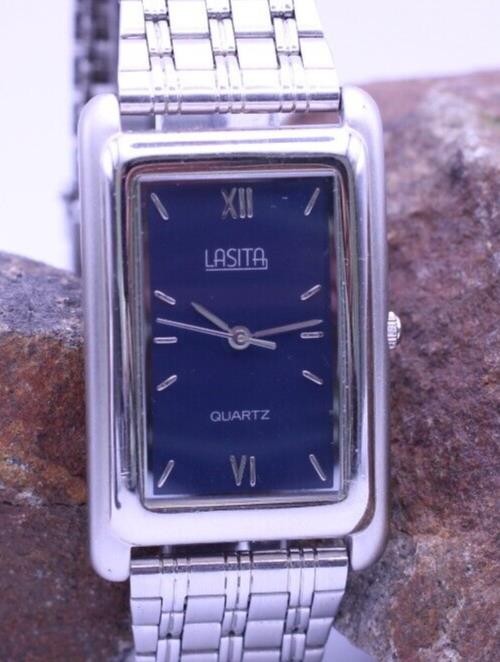 LASITA MEN’S DRESS WRIST WATCH VX51E JAPAN 25.1x40mm CASE 18.7mm LUG (BQ)