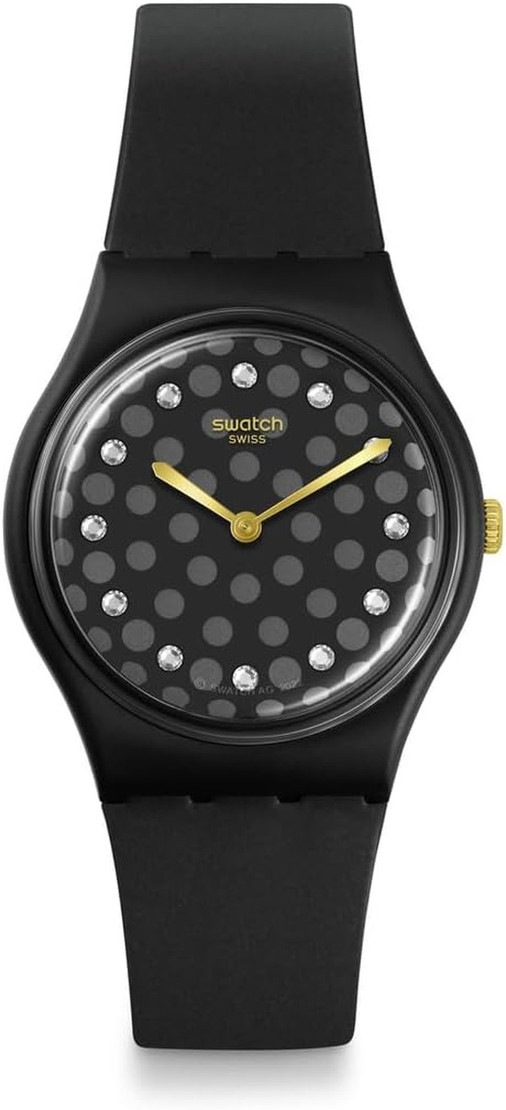 Stylish Unisex Bioceramic Black Quartz Watch – Waterproof & Sparkling Design