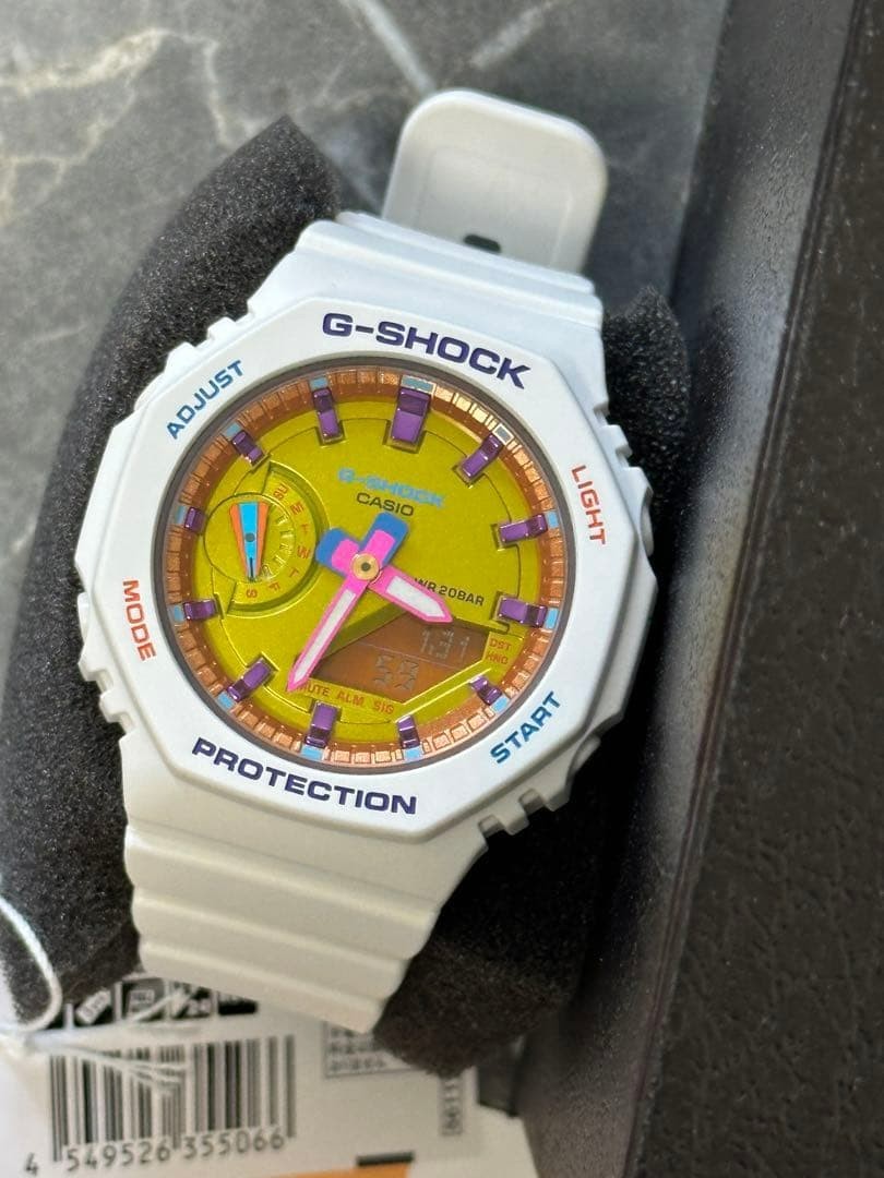 Casio G-SHOCK GMA-S2100BS-7AJF Bright Summer Analog Digital Watch White Ladies
