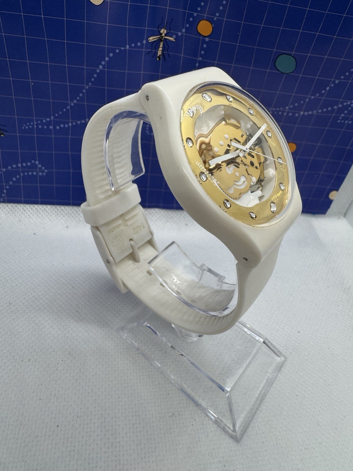 Swatch Watch SUNRAY GLAM Skeleton Dial Working