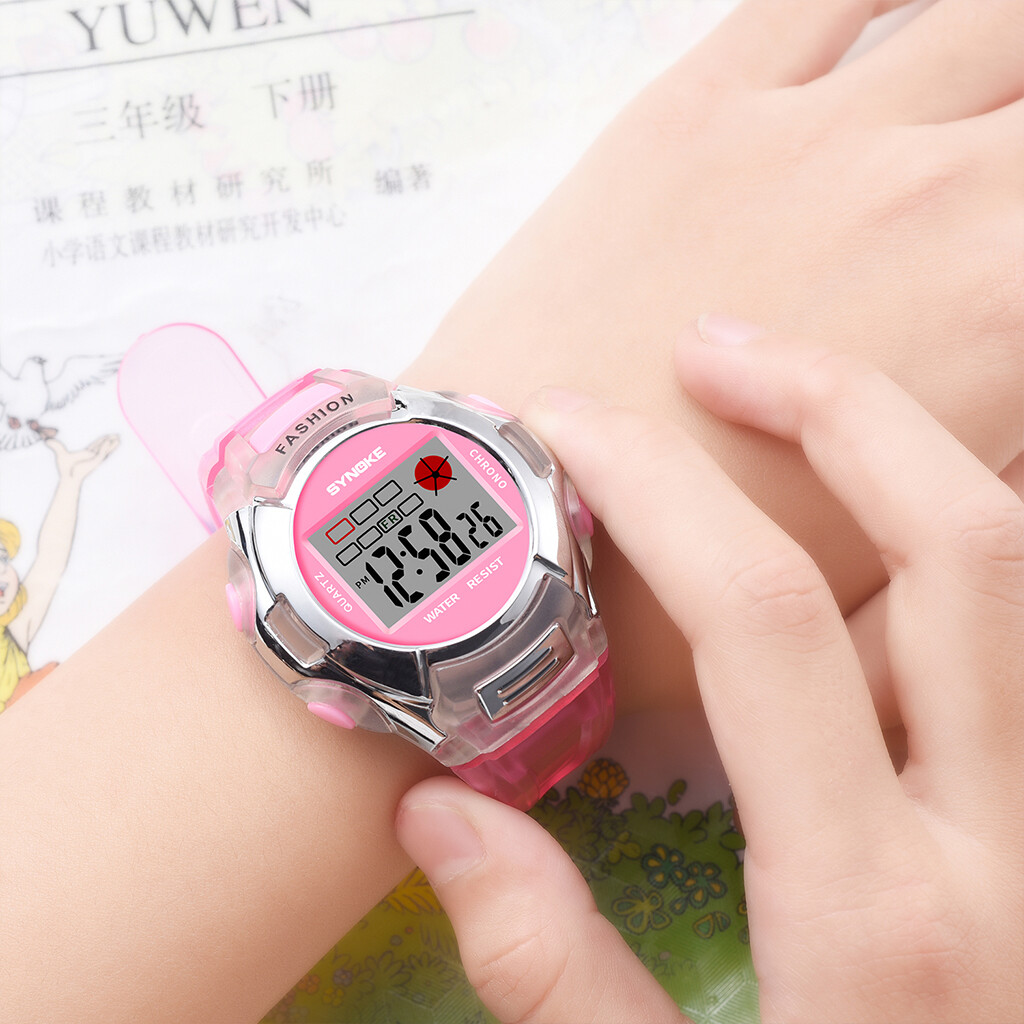 Kids Digital Electronic Watch Waterproof Children Boys Girls Sports LED Watches