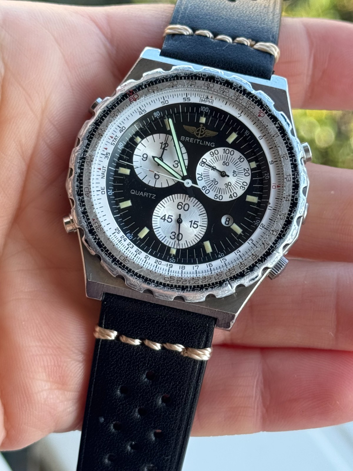 Breitling Navitimer Jupiter Pilot Watch 80975 Quartz Mens 42mm Swiss Made