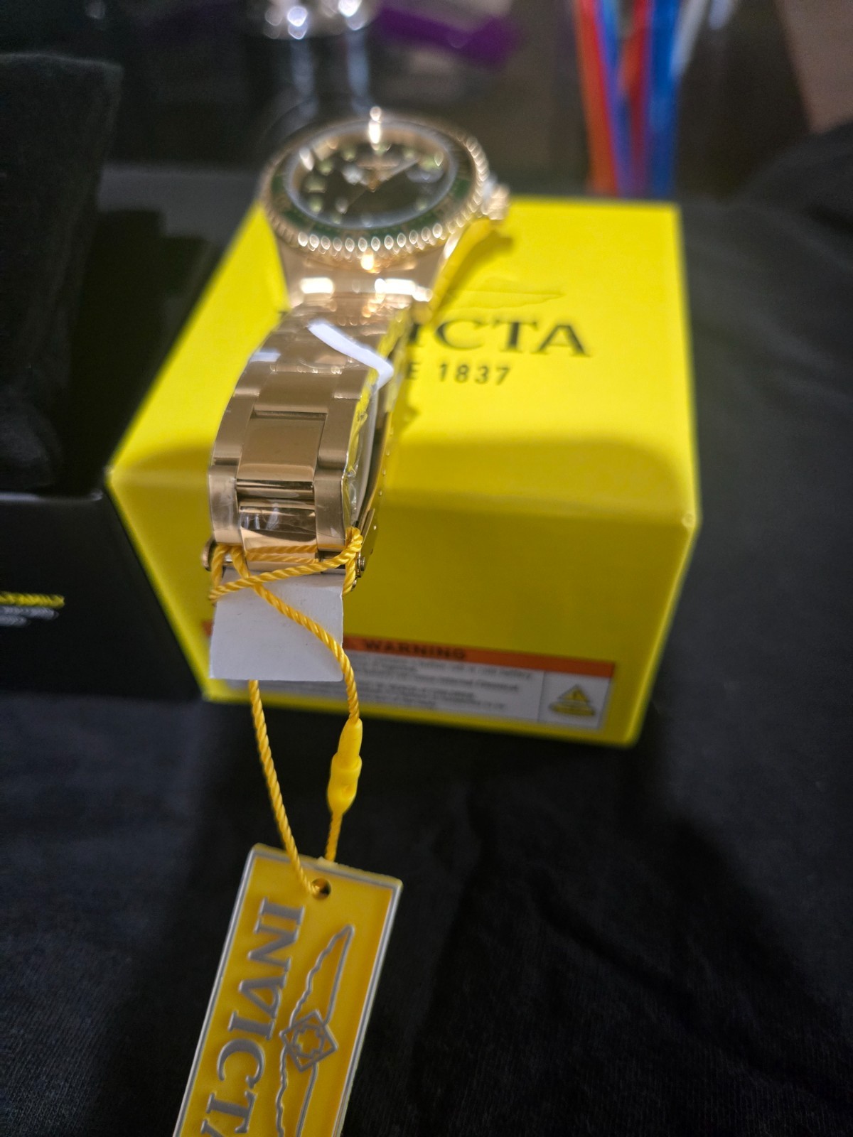48727 – Invicta Pro Diver Men’s Watch – 37.5mm, Gold (48727). Condition is New w