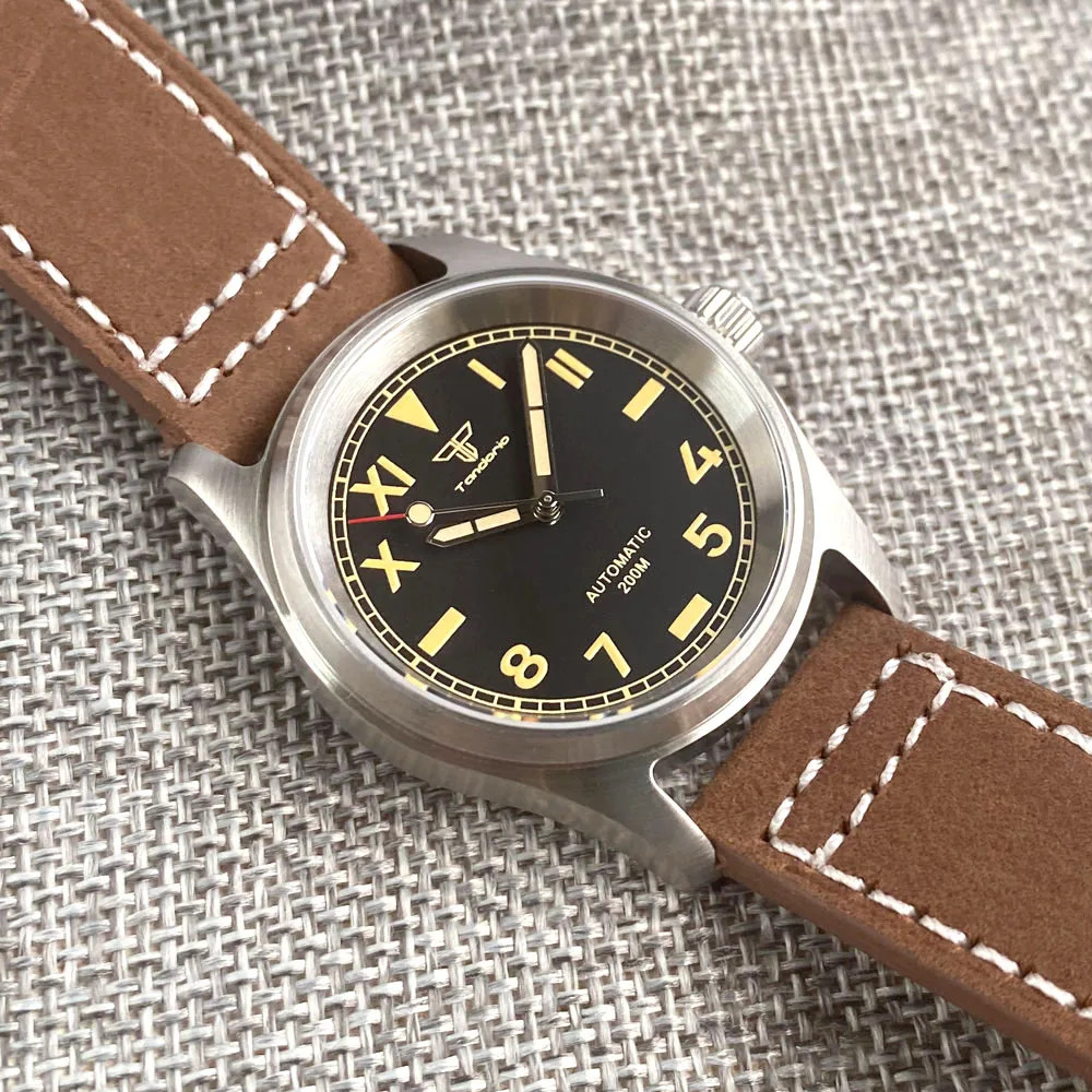 Tandorio 36mm Automatic Diver Men Watch California Dial For Japan NH35/Miyota