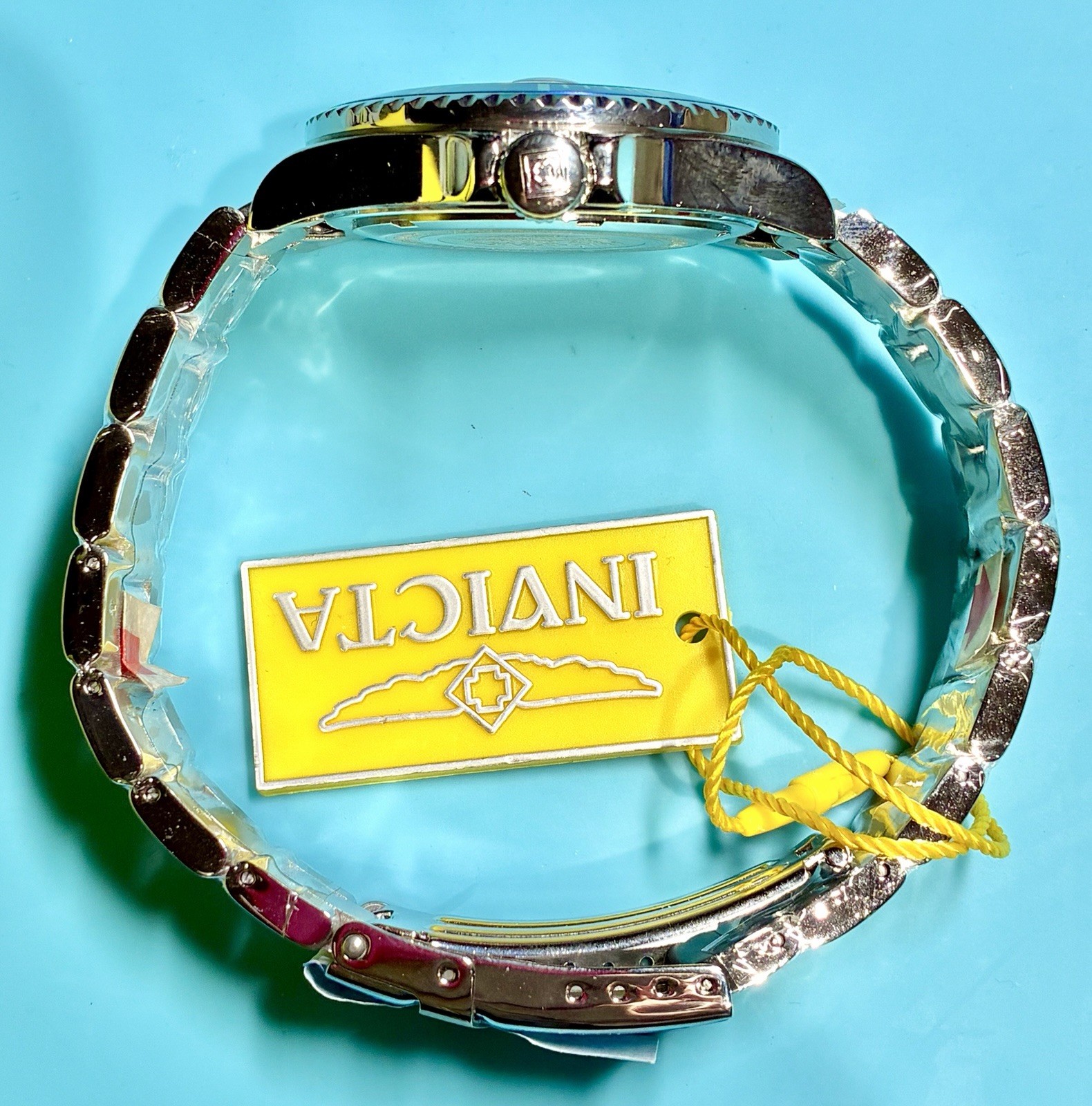 INVICTA PRO DIVER TURQUOISE BLUE BEZEL 40MM STAINLESS STEEL TMI PC32 QUARTZ!