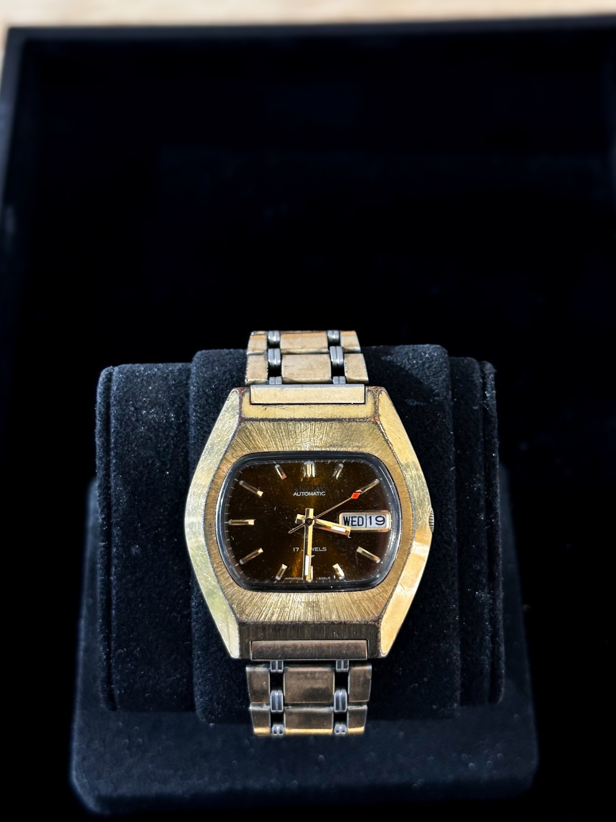 Working Vintage 1970’s Seiko Automatic 7009-5029 Day/Date 17 Jewel Mens Watch