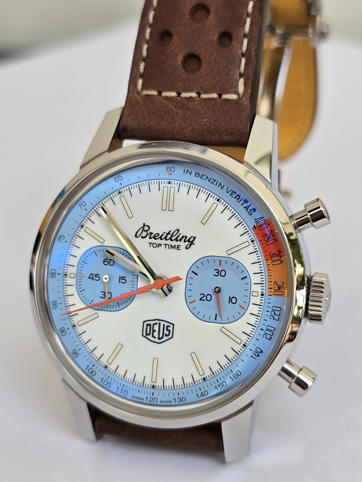 Breitling Top Time Deus, Exceptional Condition with Manufacturer Warranty