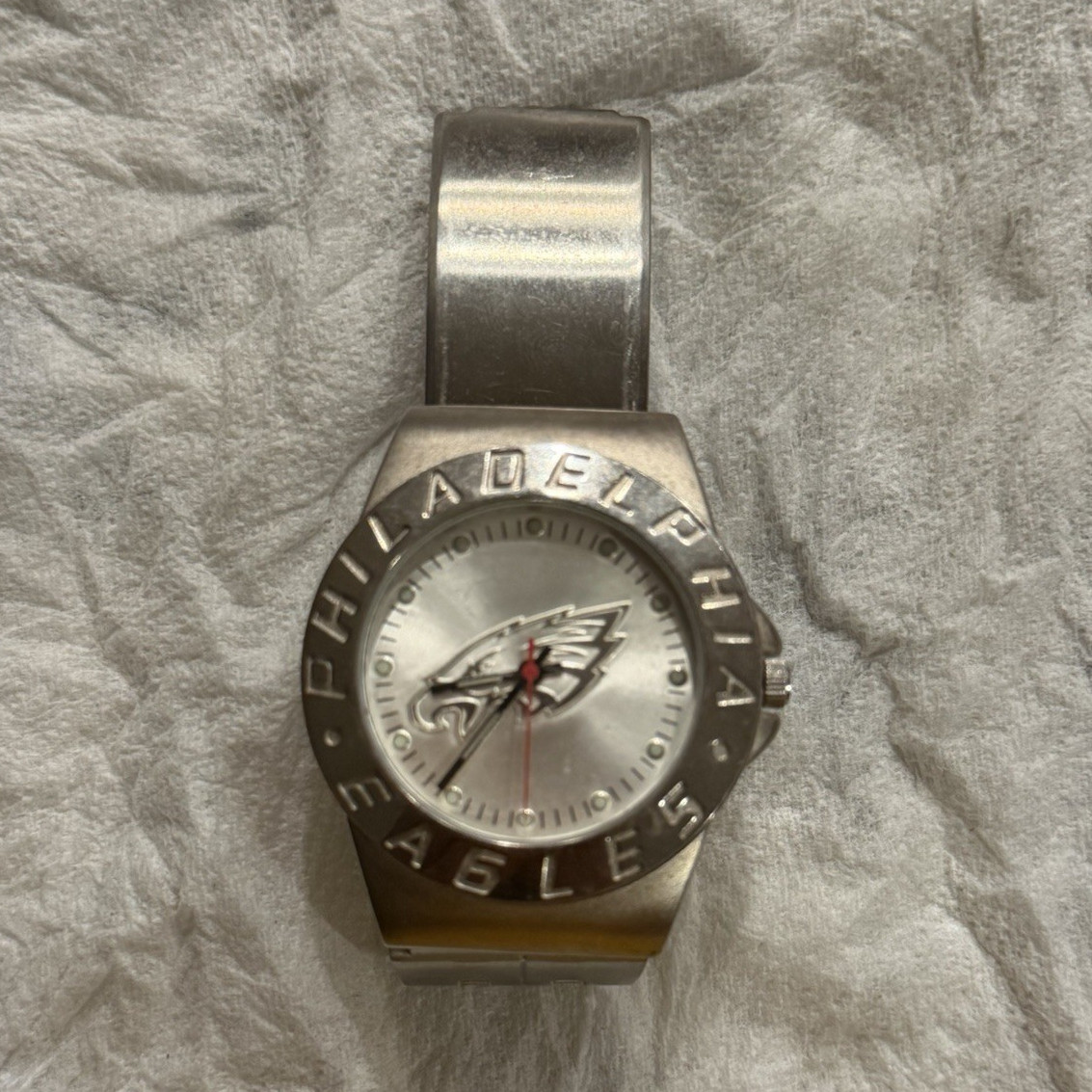 Game Time Philadelphia Eagles Logo Dial Quartz Watch 38mm Stainless Steel 3ATM