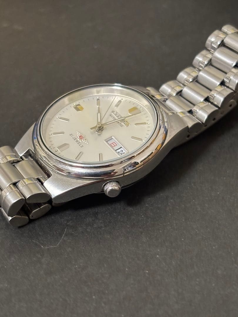 CITIZEN Eagle 7 Auto Watch 21J Day Date 18-19cm 7.1-7.5in Vintage JP used