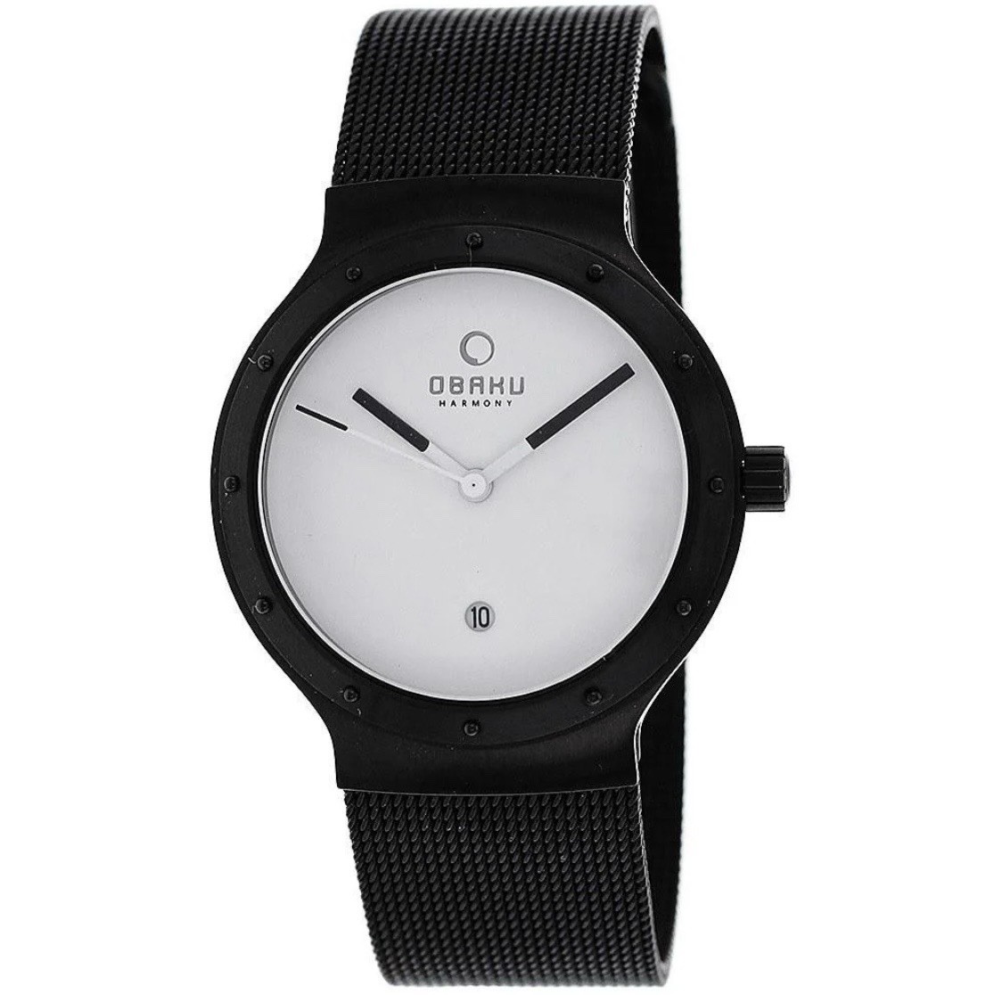 Obaku Women’s V119LBWMB Harmony Black Stainless Steel Watch – New Without Box