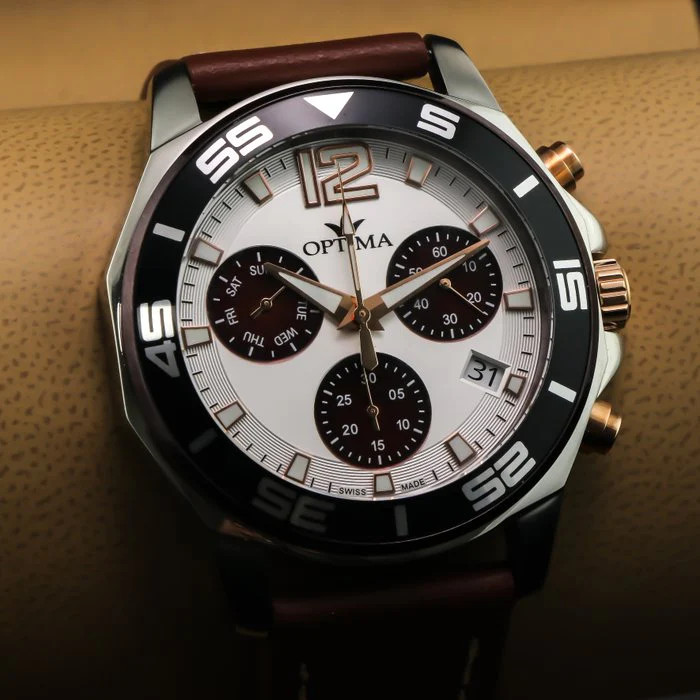 Optima – Swiss Chronograph – OSC451-SRL-1 Swiss Ronda Quartz 46.45 mm OSC451