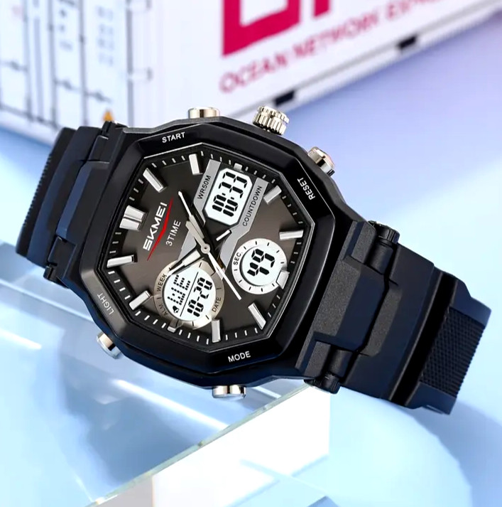 Unisex digital analog dual display watch high high-quality  TPU strap fashion