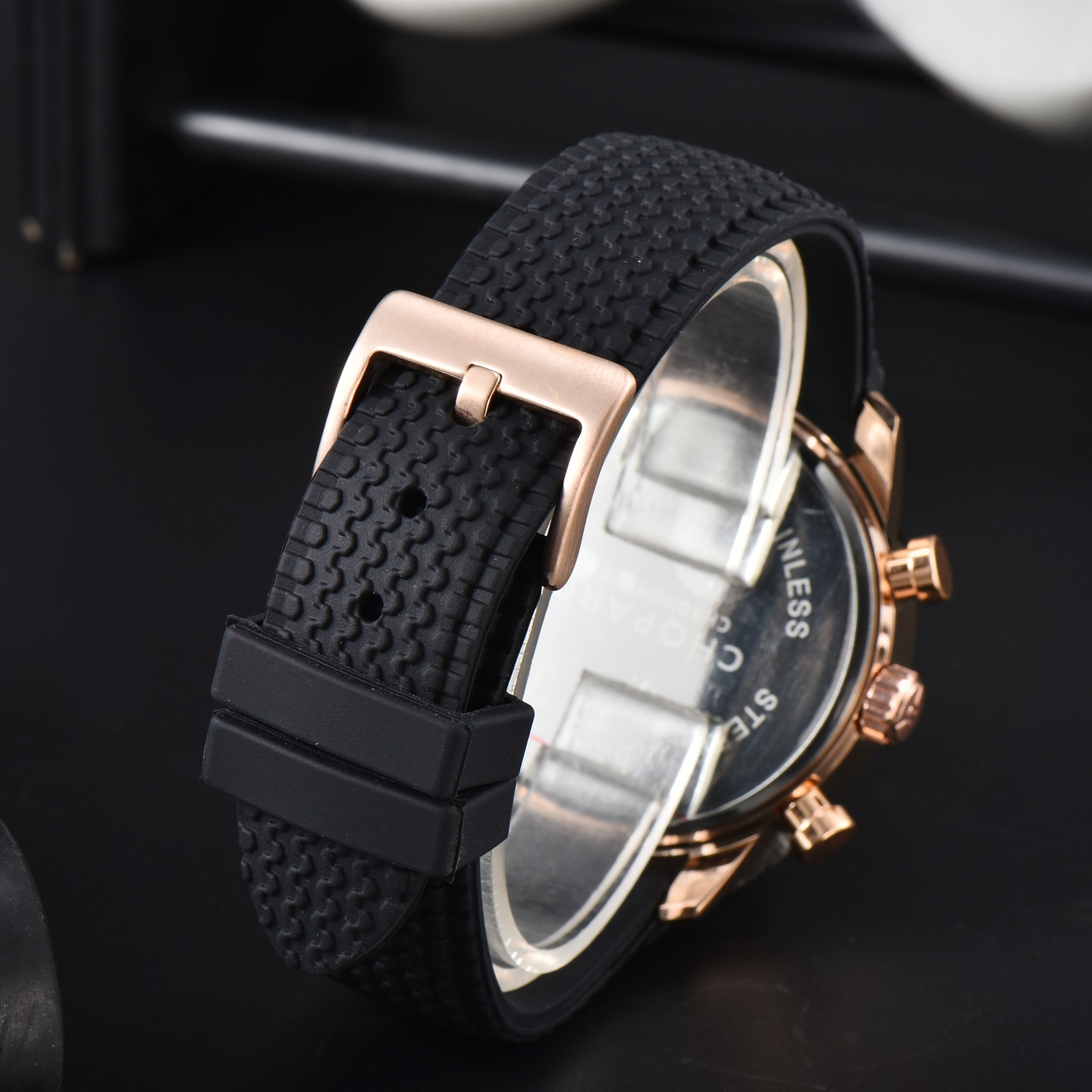 Chopard multifunctional quartz watch with all dial functions working perfectly