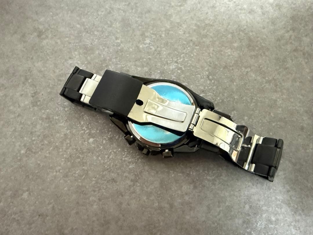 Seiko WIRED 7T11-0BD0 Quartz Chronograph Watch 42mm Black Dial Black Tone New
