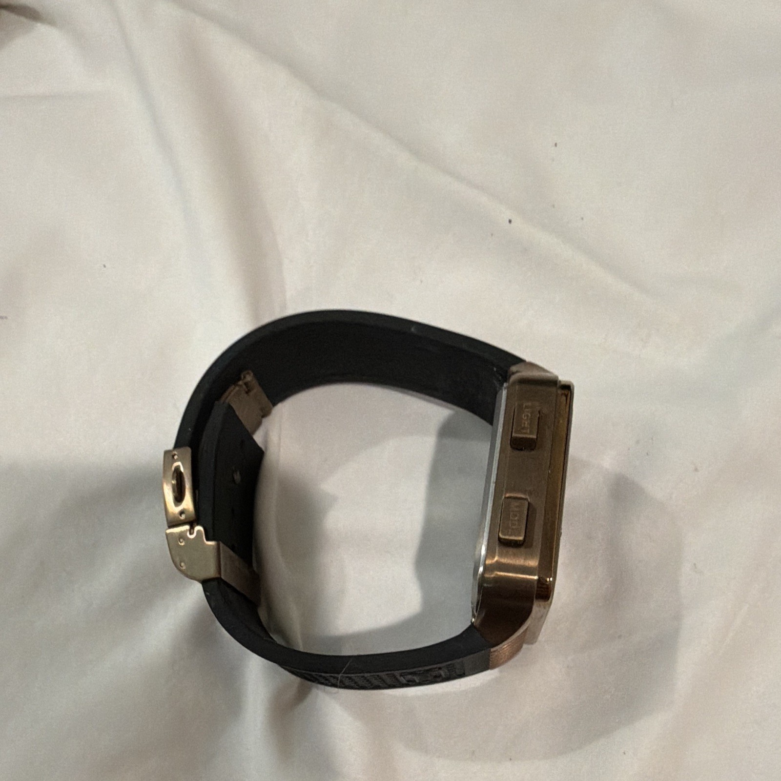 GLOCK Precision Digital Quartz 44mm 10 ATM Bronze Steel Black Rubber Date