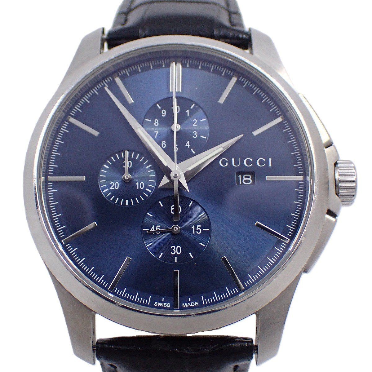 Gucci 1262 Mens Quartz Used Luxury Japan Rare Dress Watch Authentic Collectible