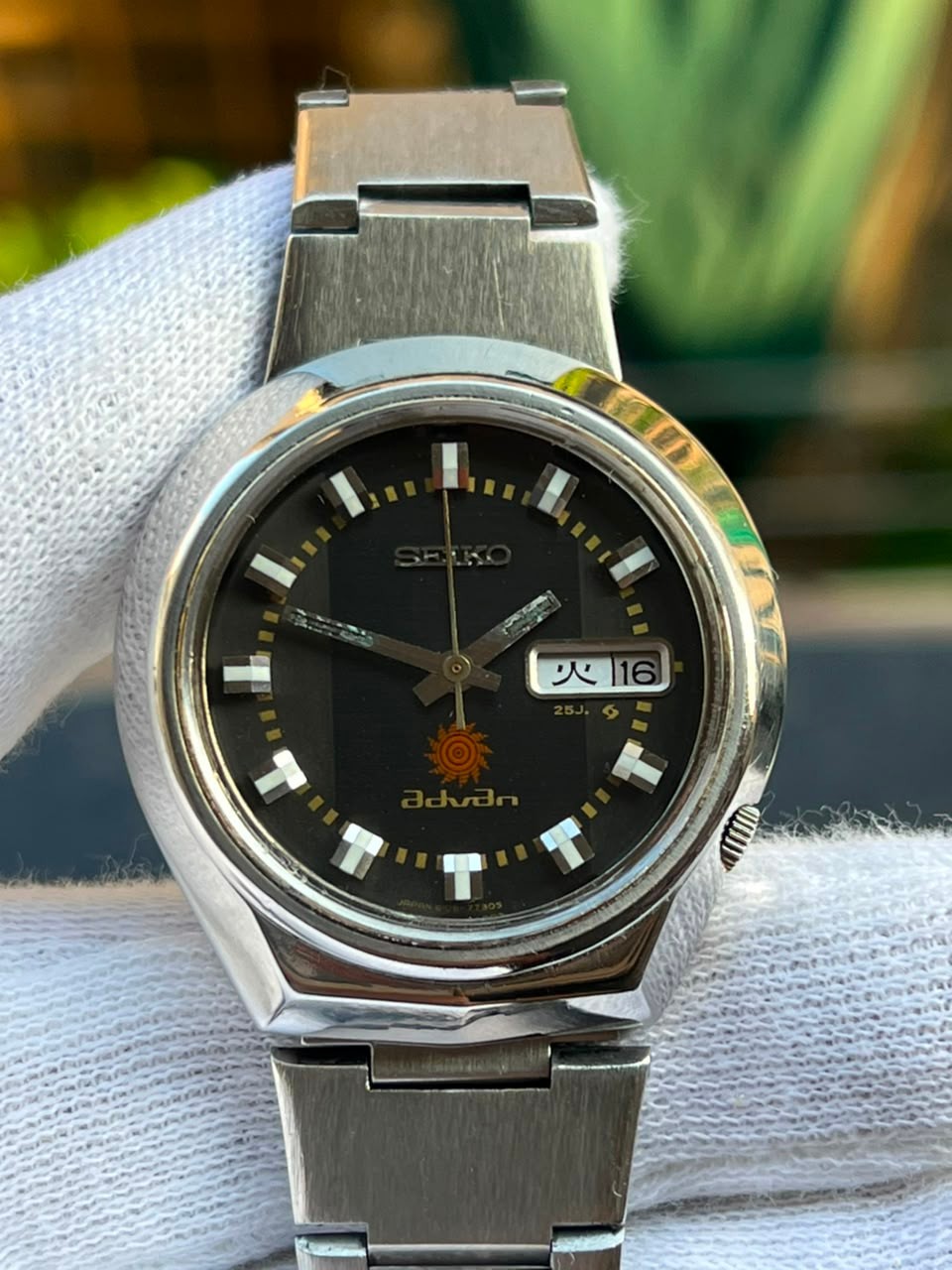 Seiko Advan 6106-7560 Automatic Day Date Vintage Men’s Watch 1972 JDM Rare Model