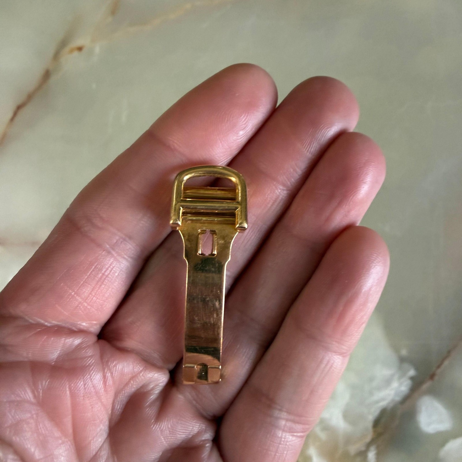Authentic Cartier 18k Gold 11mm Deployant Clasp Buckle