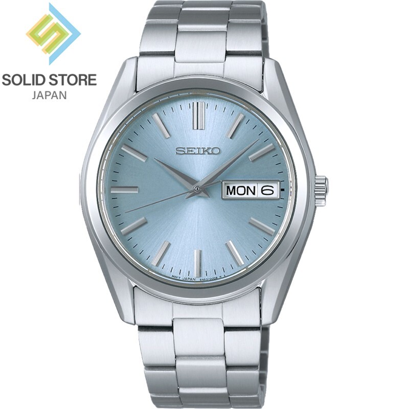 SEIKO SELECTION S series SBTH013 Day Date Quartz Watch Ice Blue Dial 37.4mm