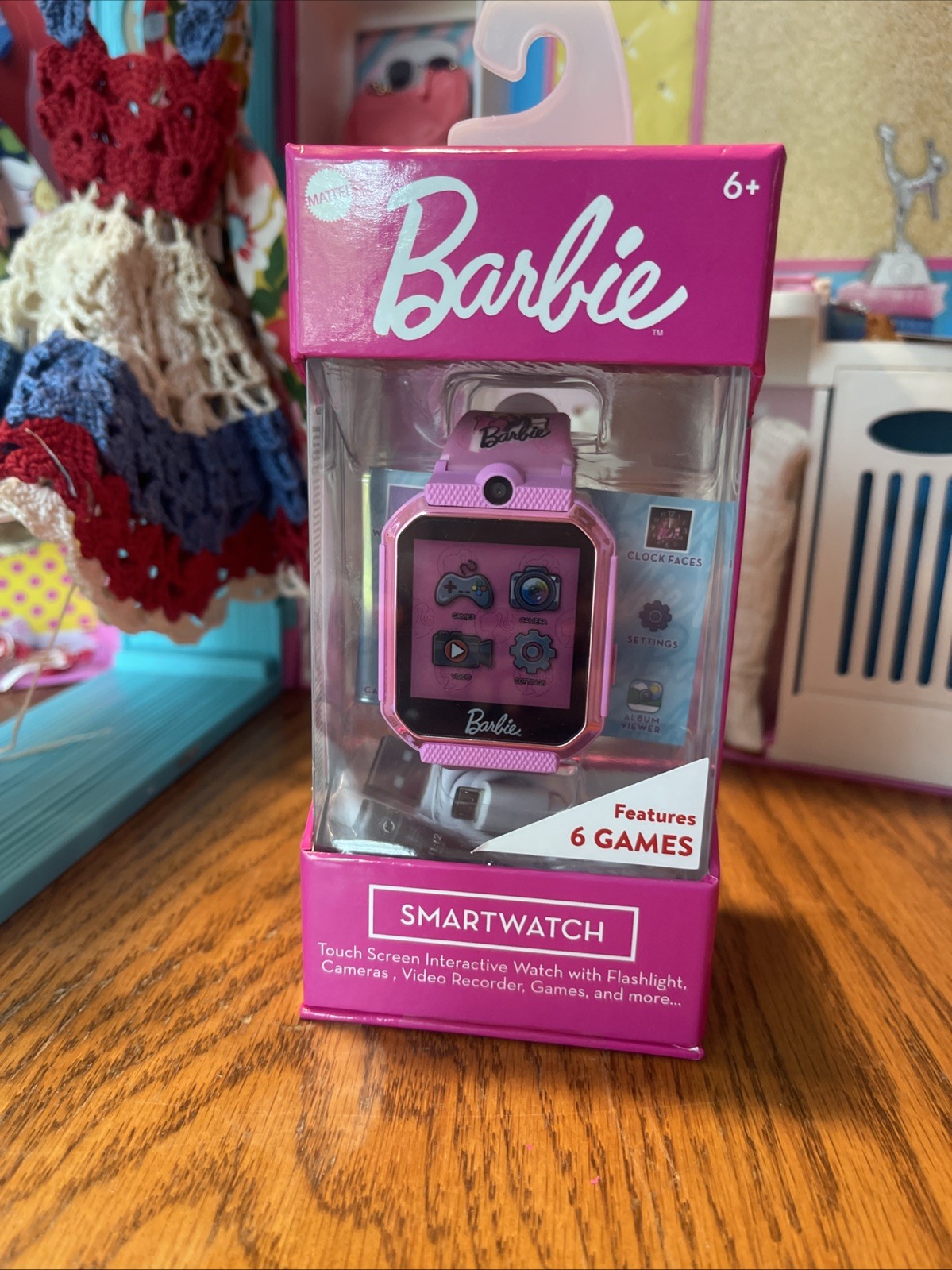 2025 Barbie Kids Smartwatch Touchscreen Camera Games Video Calendar NEW