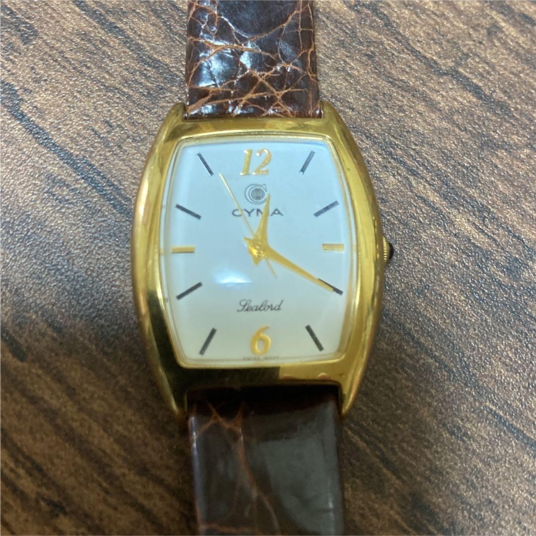 CYMA Sealord Swiss Quartz Watch Original Band Free Size 21 cm Case 2 5 cm