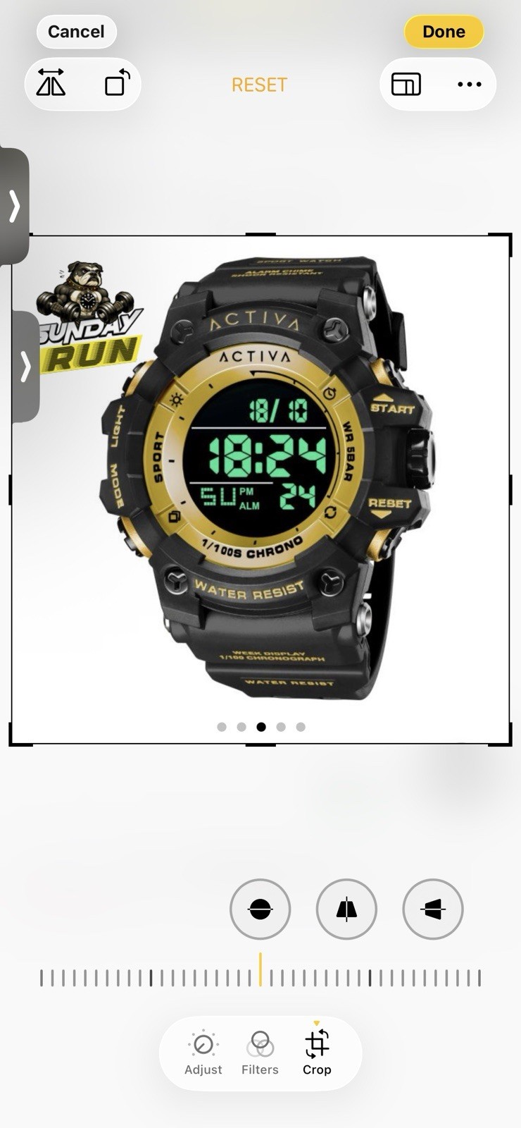 Activa Sync X Invicta Men’s 50mm Digital Sport Watch Black Gold ACW8046-003 NIB