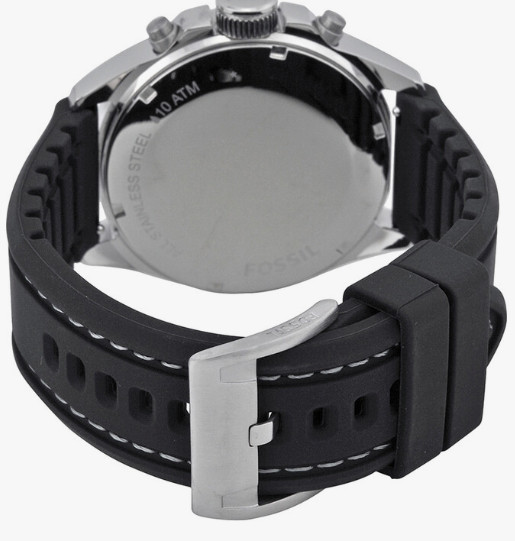 Fossil Decker CH2573IE Men’s Chronograph Black Dial 10 ATM Silicone Watch