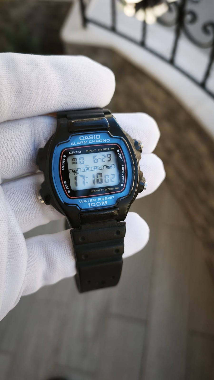 Casio Lithium Alarm Chrono Module1000 W-726 Digital Vintage Watch