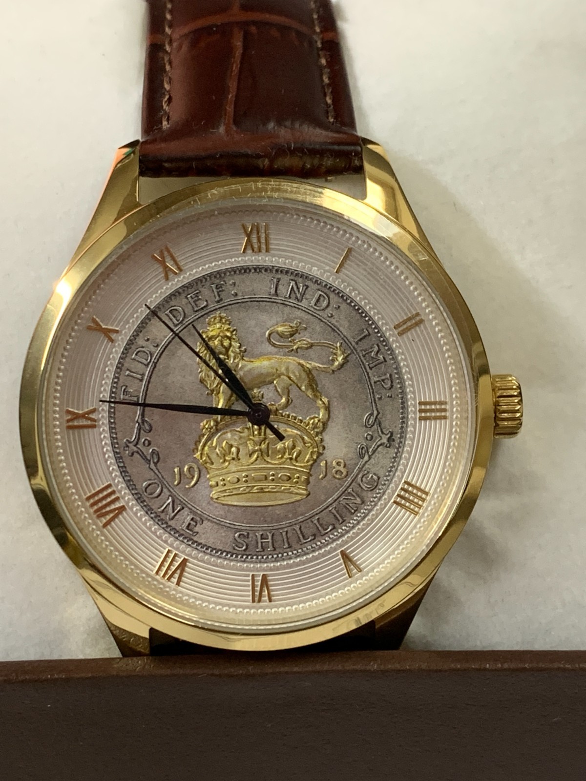Commemorative King’s Shilling 100th Anniversary Watch By Bradford Exchange