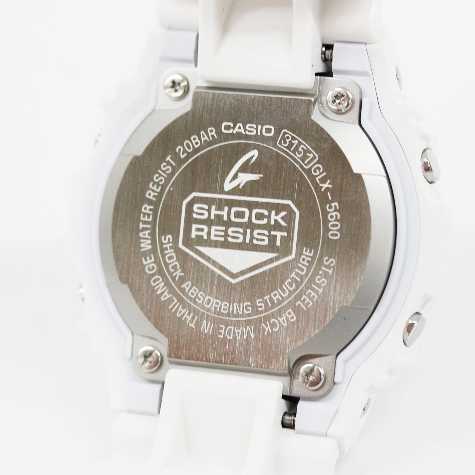 CASIO G-SHOCK GLX-5600-7JF Digital Quartz Shock-Resistant Clear White