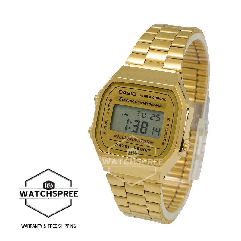 Casio Digital Watch A168WG-9W