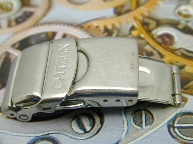CITIZEN DOUBLE LOCKING FOLD OVER STAINLESS STEEL CLASP 18 MM