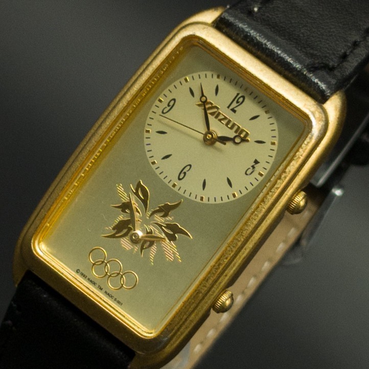 Vintage 1997 Seiko Nagano Olympic Y15W-5A20 Gold Tank Qz 24mm Womens Watch JAPAN