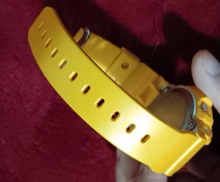 Casio G-SHOCK Yellow Resin Digital Quartz Shock Resistant Alarm 50mm Watch