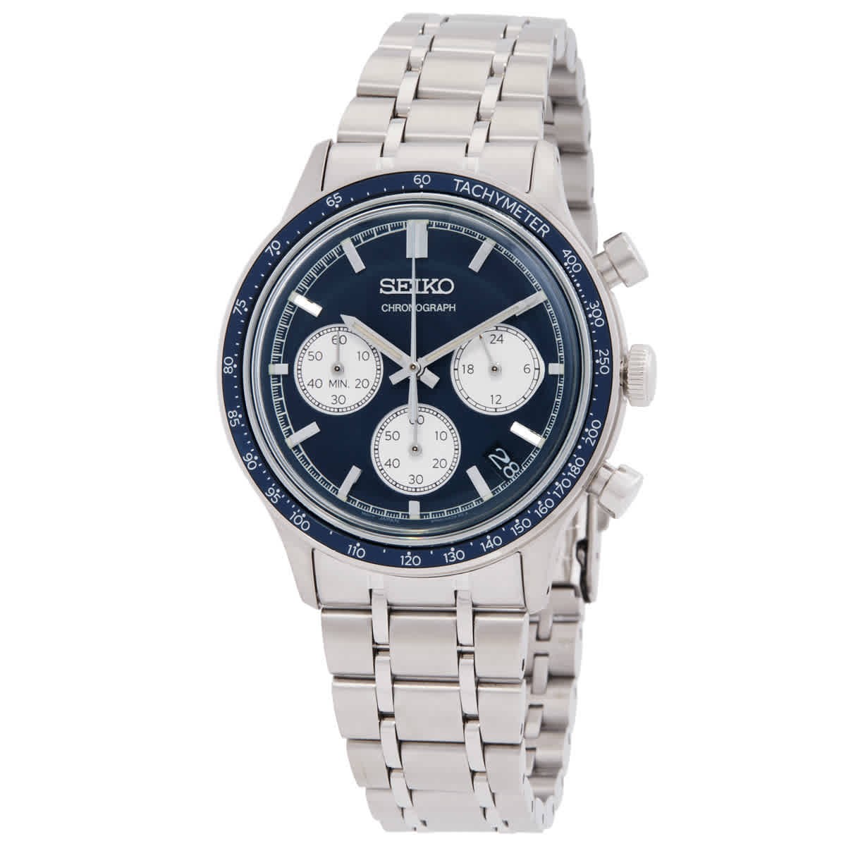 Seiko Chronograph Quartz Blue Dial Men’s Watch SSB477P1