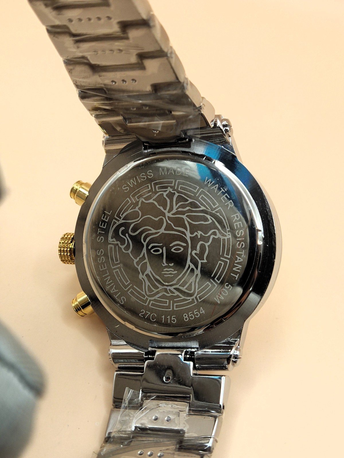 Amazing Versace Chronograph Date Indicator Analog Refurbished Men’s Wrist Watch