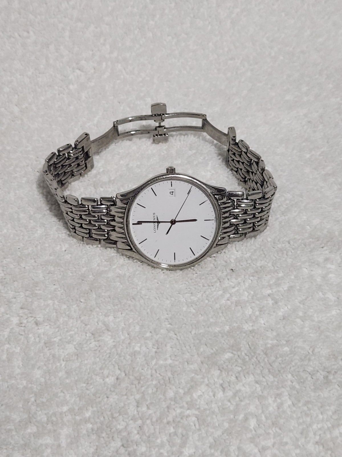 Longines Lyre L4.759.4 Silver Quartz Women’s Or Men’s Size 6.25 Inch Swiss Made