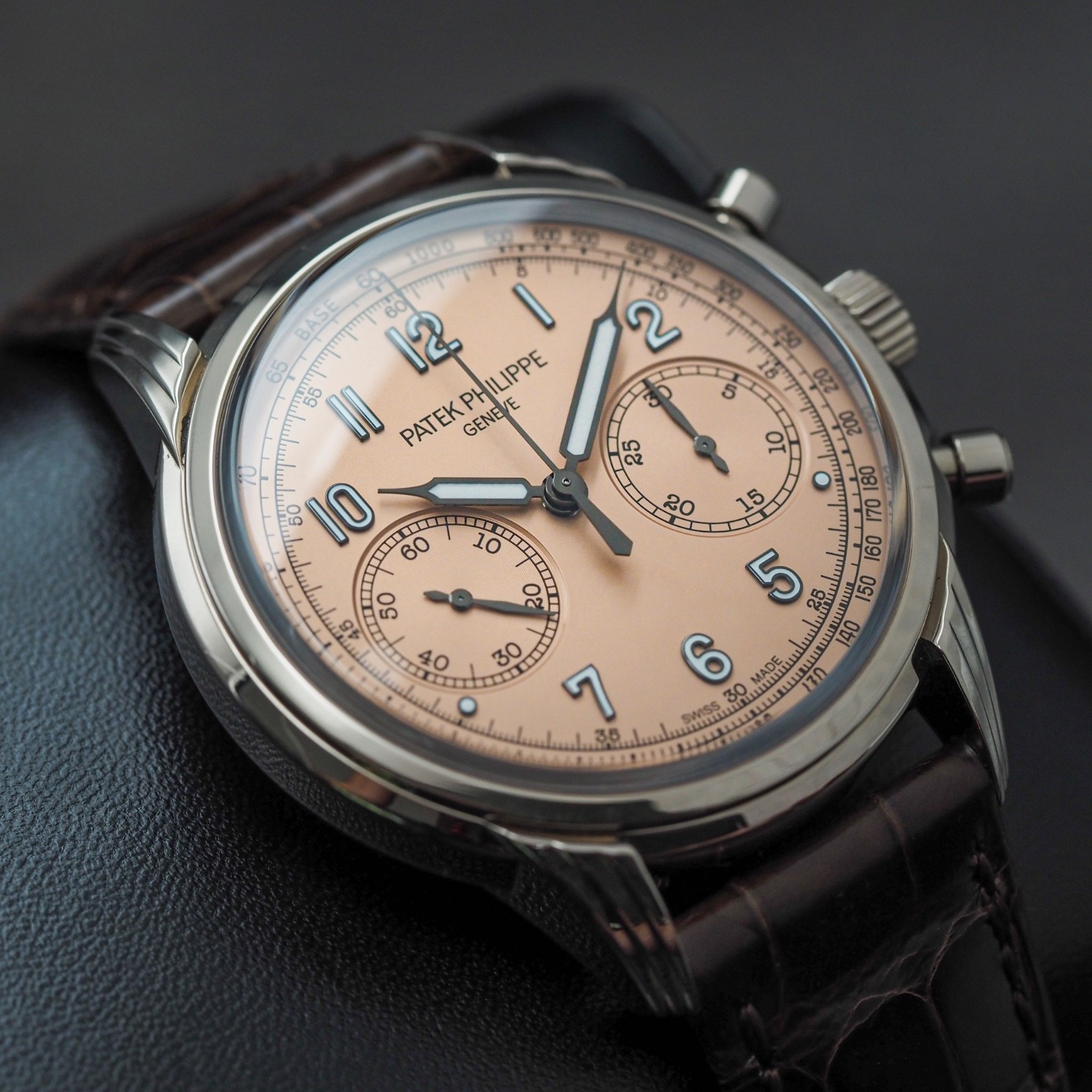 Patek Philippe Complications Chronograph White Gold 41mm Rose Dial 5172G-010