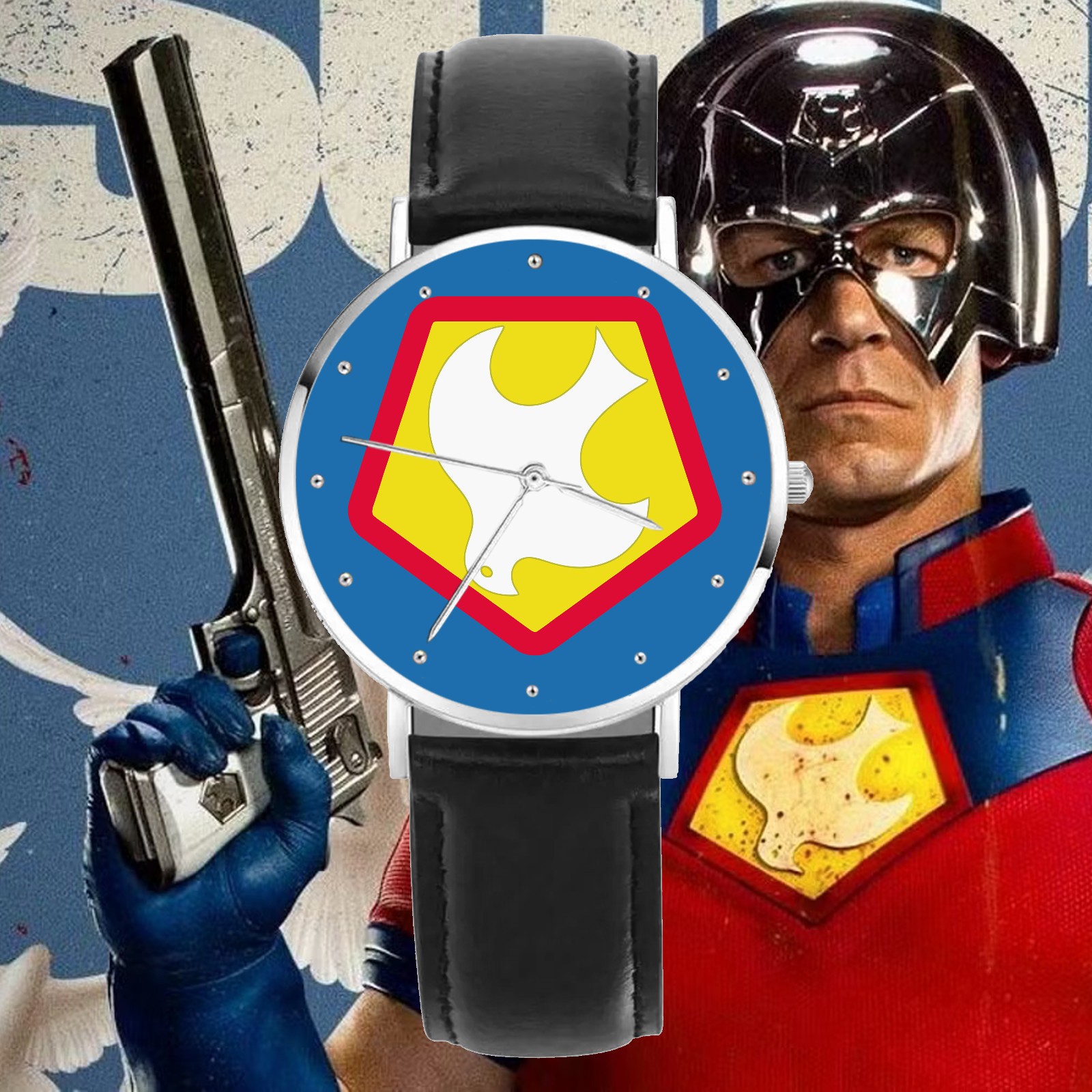Peacemaker DC Comics Engraved Wristwatch