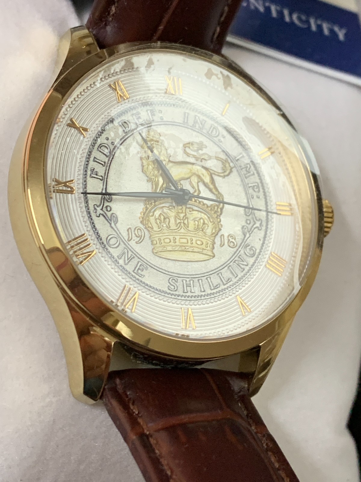 Commemorative King’s Shilling 100th Anniversary Watch By Bradford Exchange
