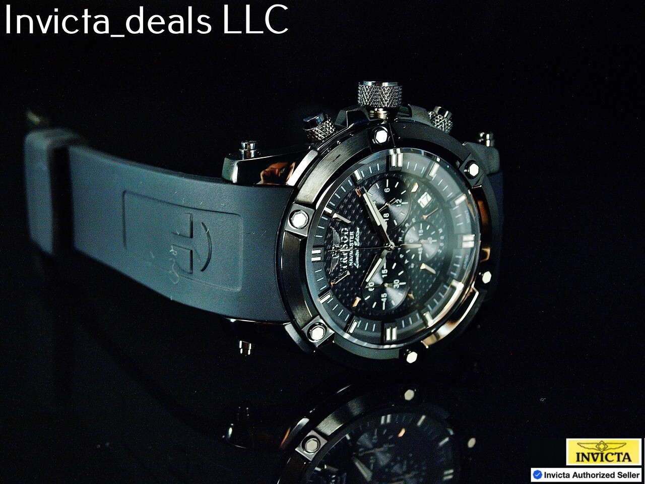 Tresod Men’s NAVMASTER Chronograph COMBAT Black Tone Sapphire Crystal SS Watch