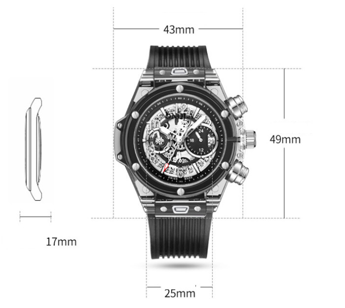 transparent watch